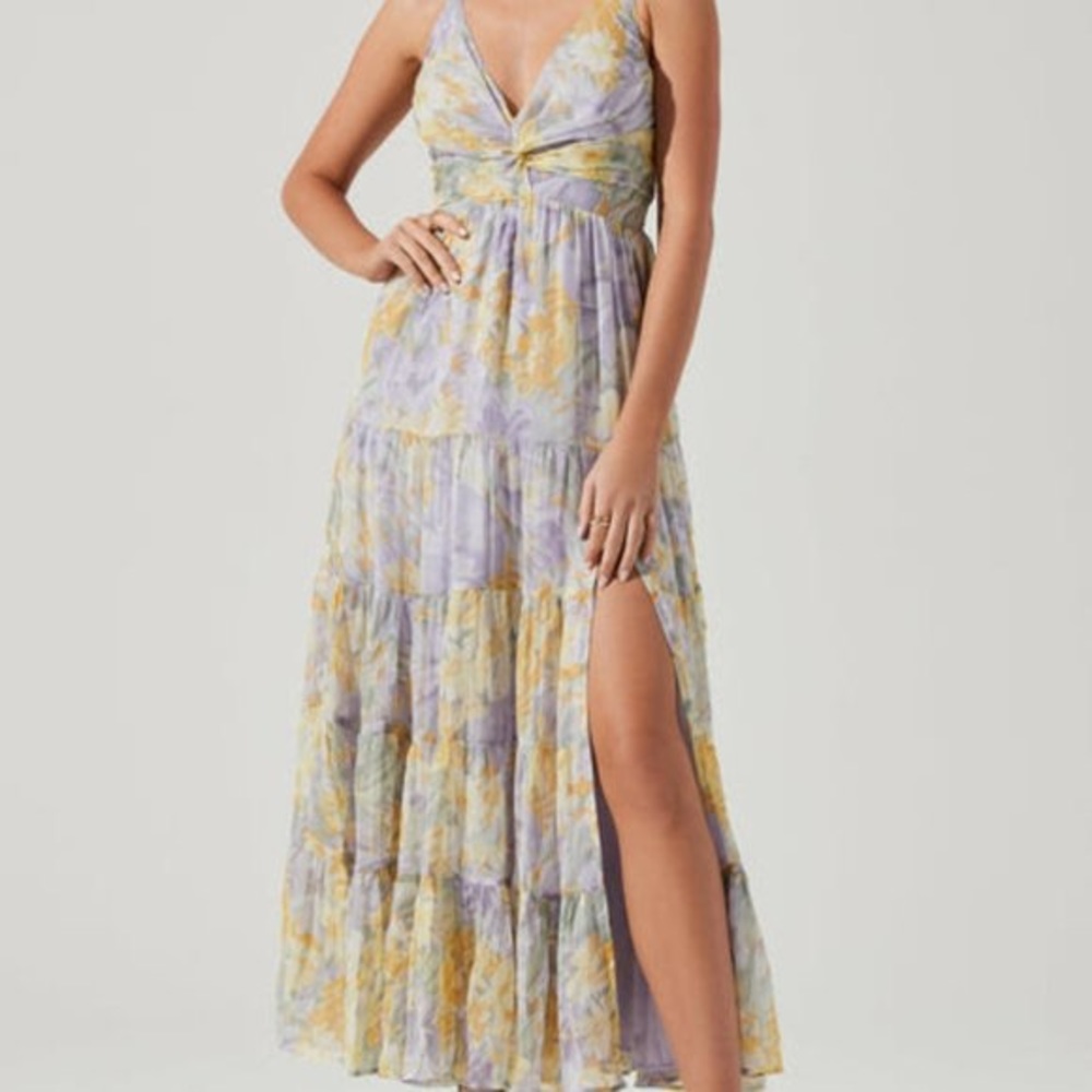 ASTR Tiered Maxi Dress